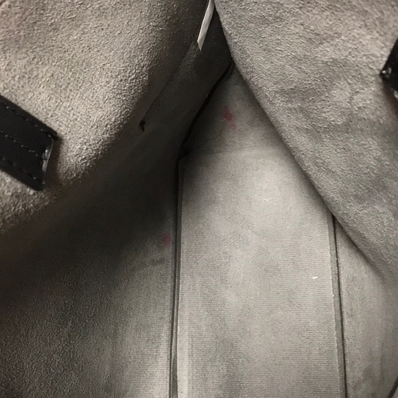 SUMMER & ROSE.  Tote bag.  Black vegan leather. - Picture 4 of 8